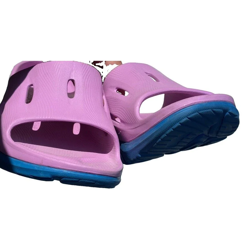 Hoka Unisex M Sz 9 W Sz 11 Slides Sandal Slip On Recovery Comfort Shoe Purple